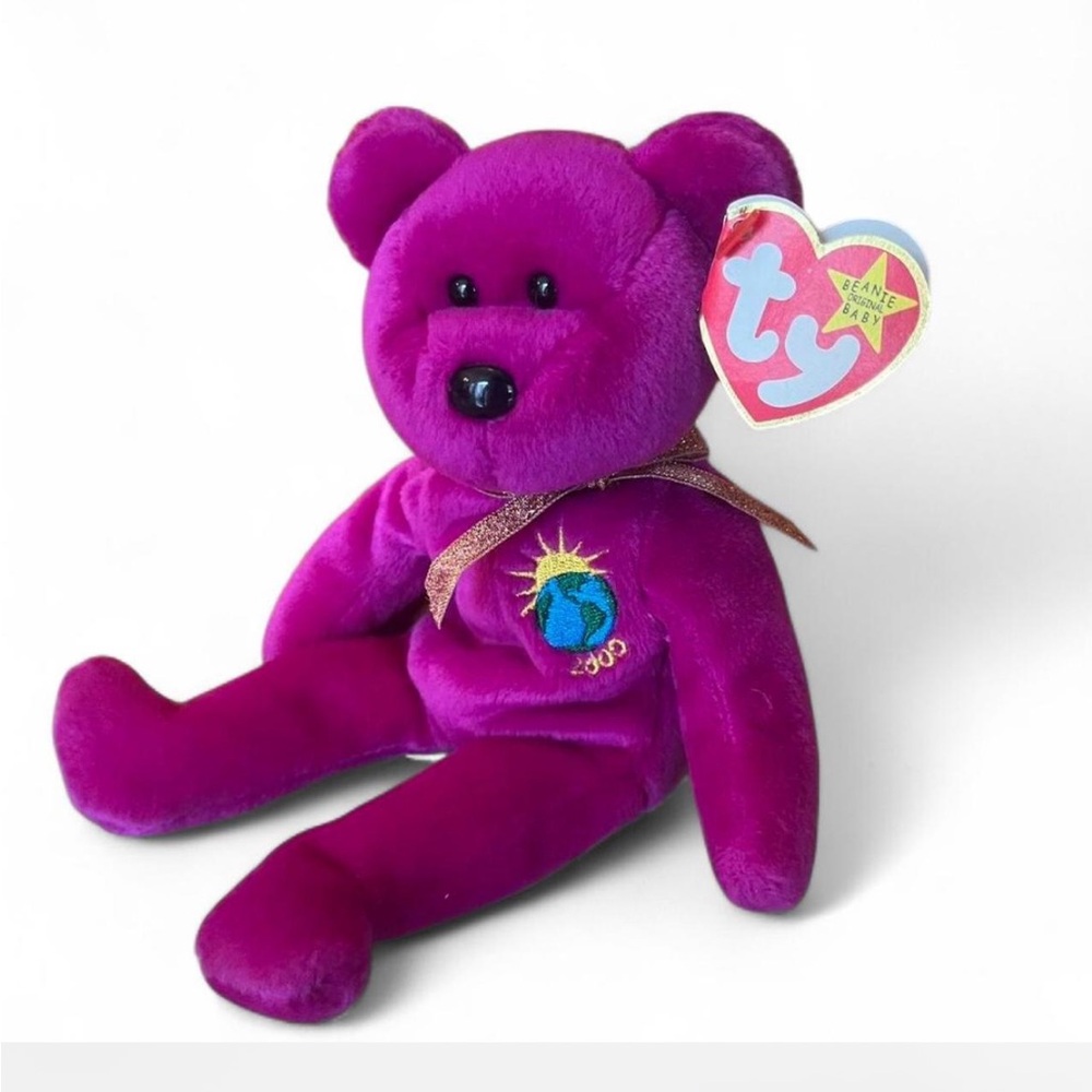 Vintage Ty Beanie Baby Millennium bear in good condition